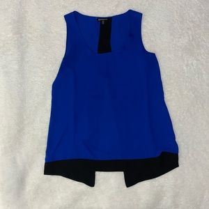 Express - Blue Split Back Tank